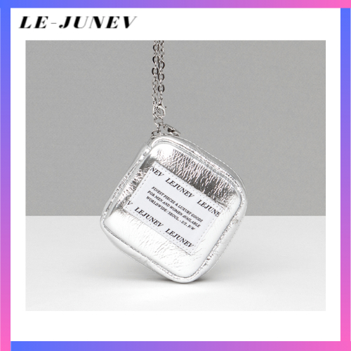 [LE-JUNEV] Leju - CHROME SQUARE BAG_MINI CHAIN POUCH_2 สี