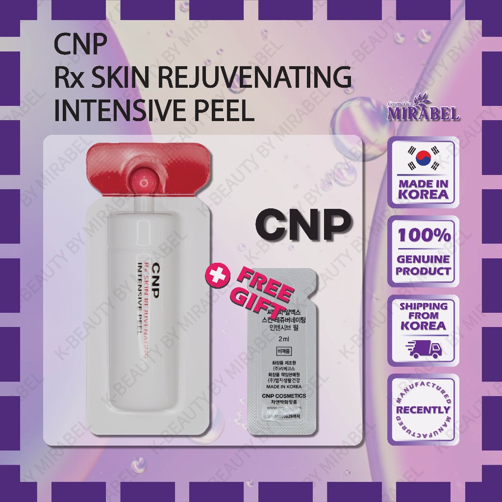 [CNP] ฟื้นฟูเข้มข้น Rx Skin Rejuvenating Intensive Peel ตัวอย่าง 2ml x5ea 5 ชิ้น 10 ชิ้น