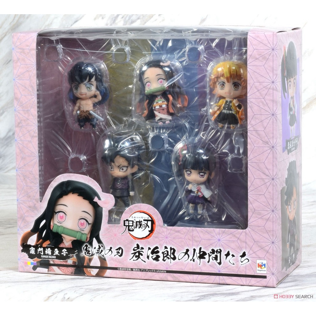 Demon Slayer Megahouse Tanjiro & Friends Mascot Set ตุ๊กตา kanao inosuke