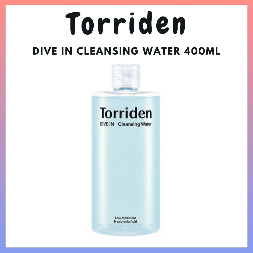 Torriden DIVE IN น้ําทําความสะอาดกรดไฮยาลูโรนิกโมเลกุลต่ํา 400มล