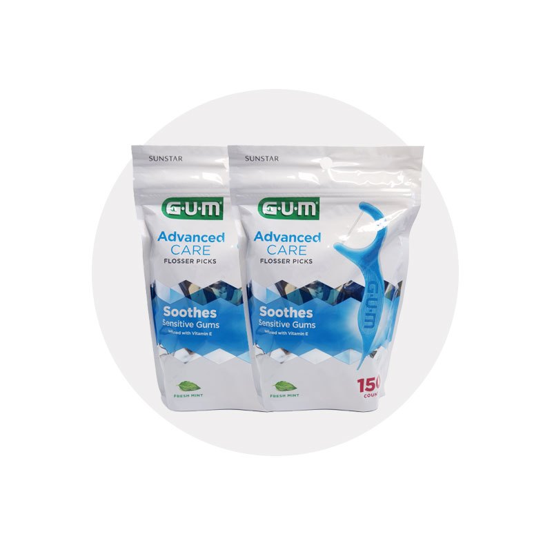 [GUM] GUM Advanced Care Flossers 150ct x 2pk