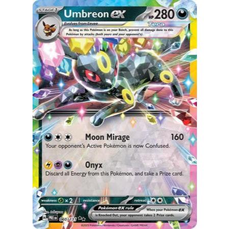 Umbreon ex - 060/131 - Ultra Scarlet & Violet: Prismatic Evolutions Singles Pokemon TCG Trading Card