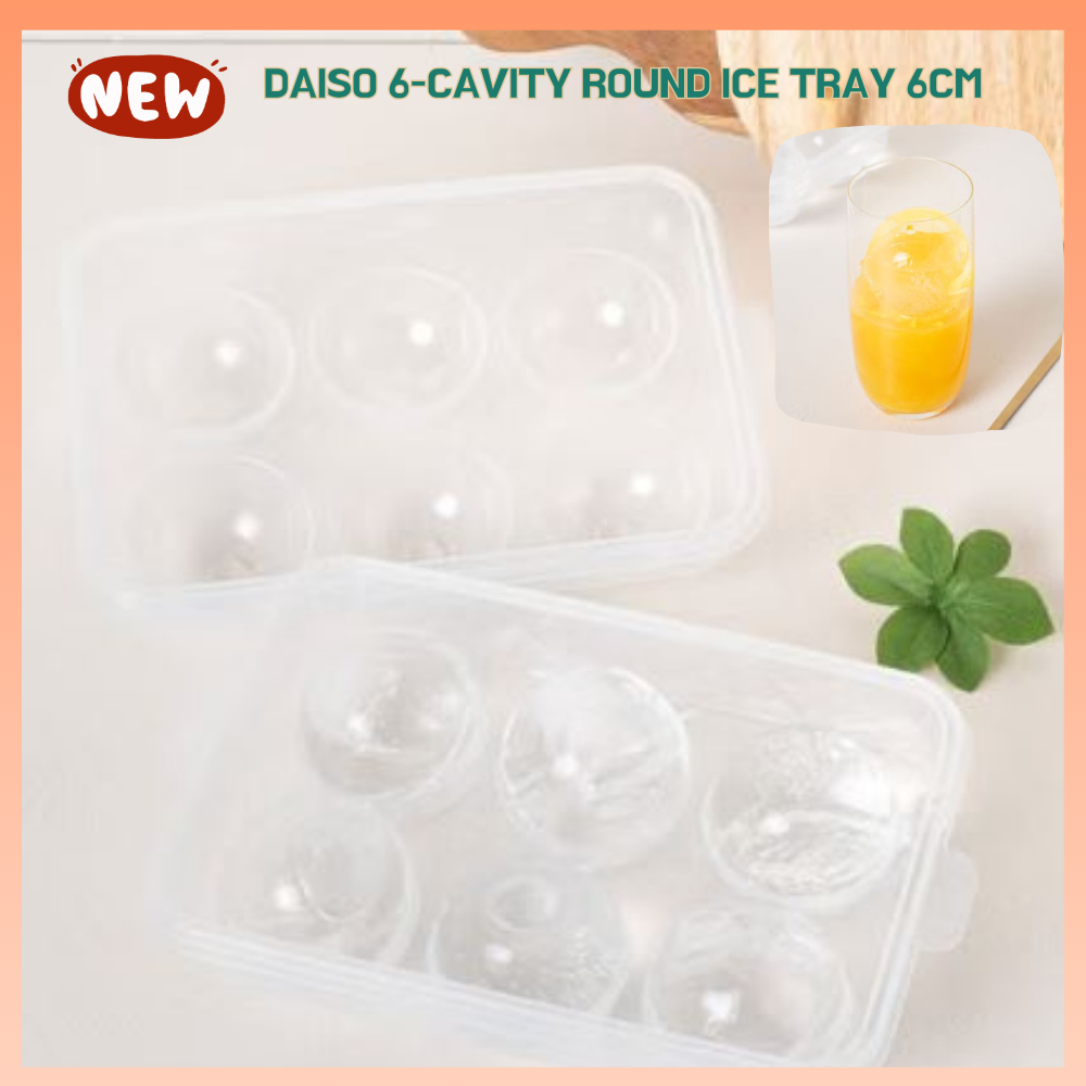 [Made In Korea] Daiso 6-Cavity Round Ice Tray 6cm