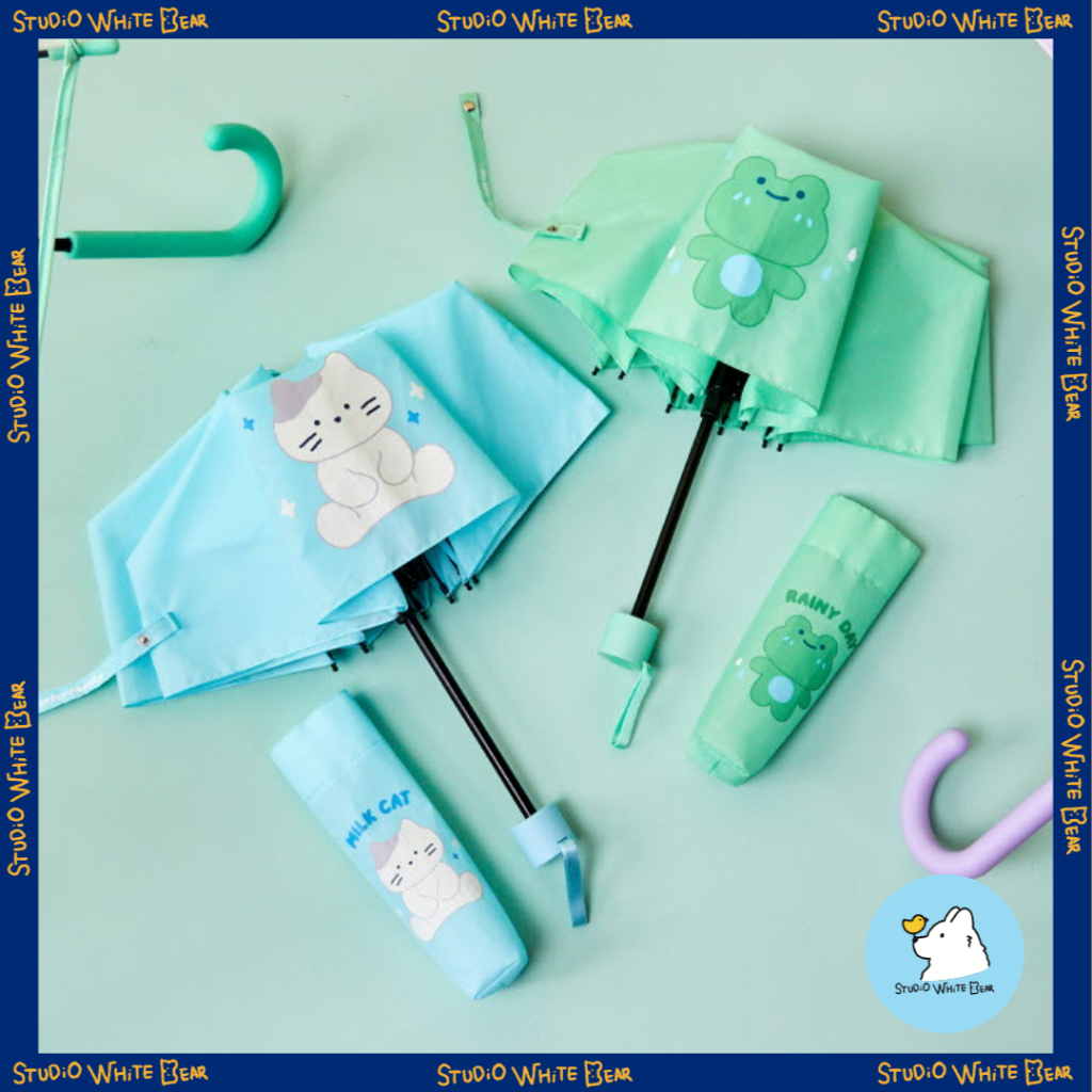 [BUTTER SHOP] ร่มพับ - Rainyday Rainy & Milk Cat