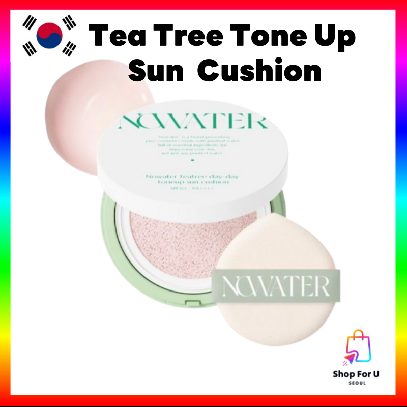 [NOWATER] Tea Tree Day Tone Up Sun Cushion 25g SPF 50+ PA++++