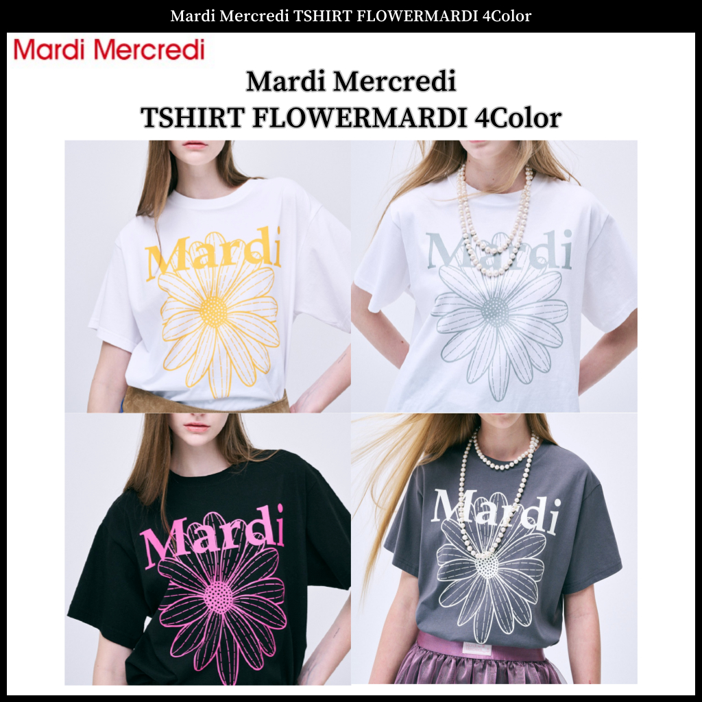 Mardi Mercredi TSHIRT FLOWERMARDI 4 สี