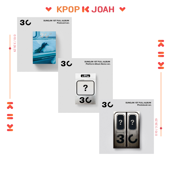 (NEMO/PHOTOBOOK/POSTCARD ver.) SUNGJIN (DAY6) [30] 1st FULL ALBUM (5th Nov.2024)