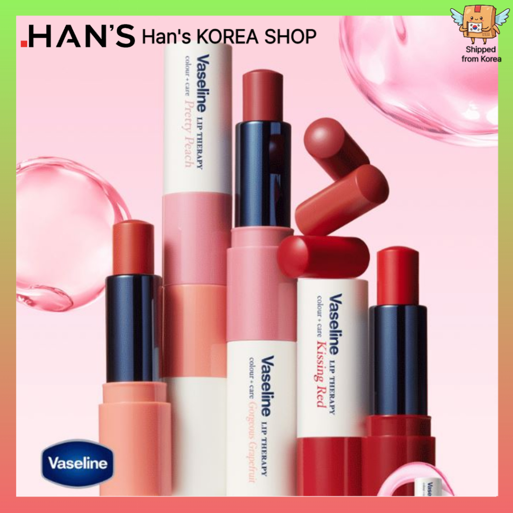 VASELINE [VASSELINE] Lipstick Lip Balm Colour + Care Therapy 4.2g - 5Colors