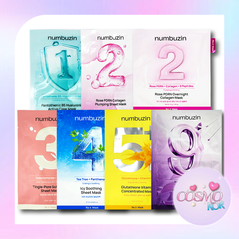 [numbuzin] No.1 / No.2 / No.3 / No.4 / No.5 / No.9 Sheet Mask 4ea