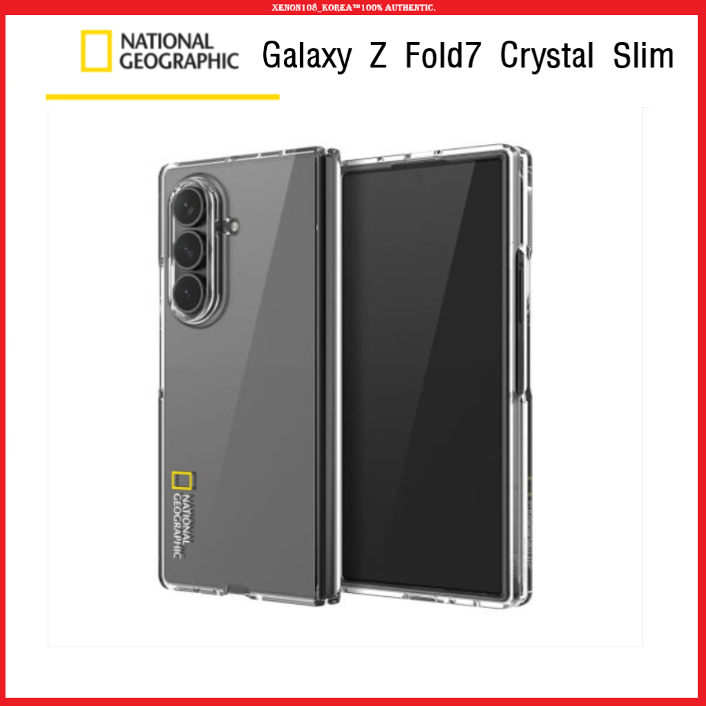 (National Geographic) Crystal Slim Fit Case สําหรับ Galaxy Z Fold7