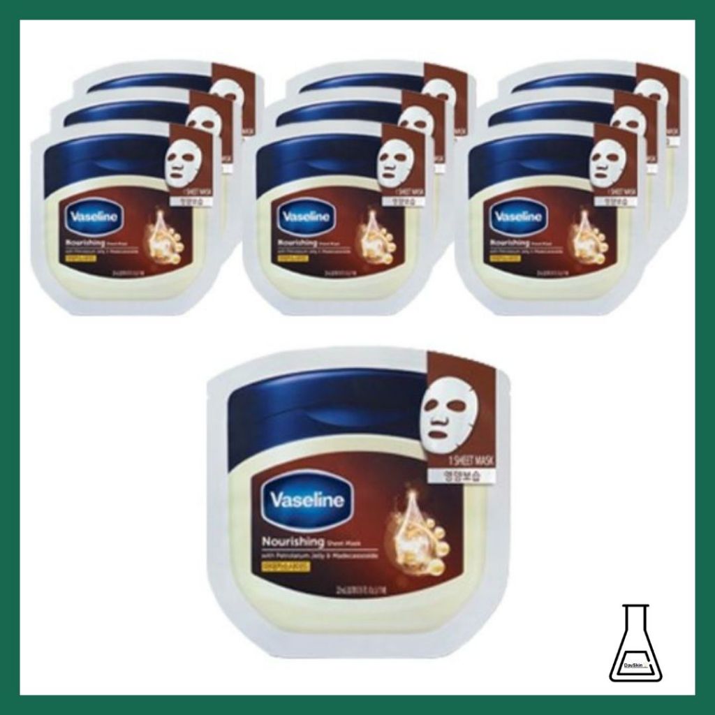 [VASSELINE] Vaseline Nutrition Nourishing Sheet Mask 23ml*10ea 1 ชุด