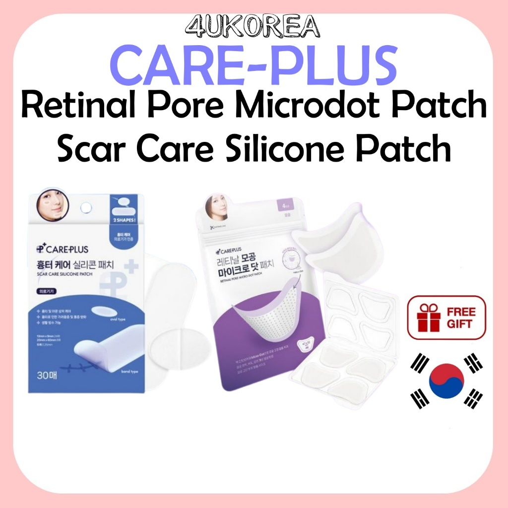 CARE-PLUS Retinal Pore Microdot Patch – 4 sheets or Scar Care Silicone Patch – 30 sheets / K-BEAUTY