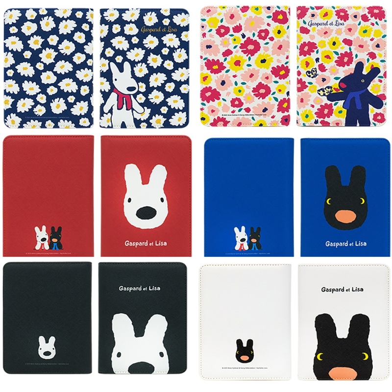 Gaspard et Lisa หนัง Saffiano อย่างเป็นทางการ TRAVEL RFID ANTI Skimming Passport Case Cover