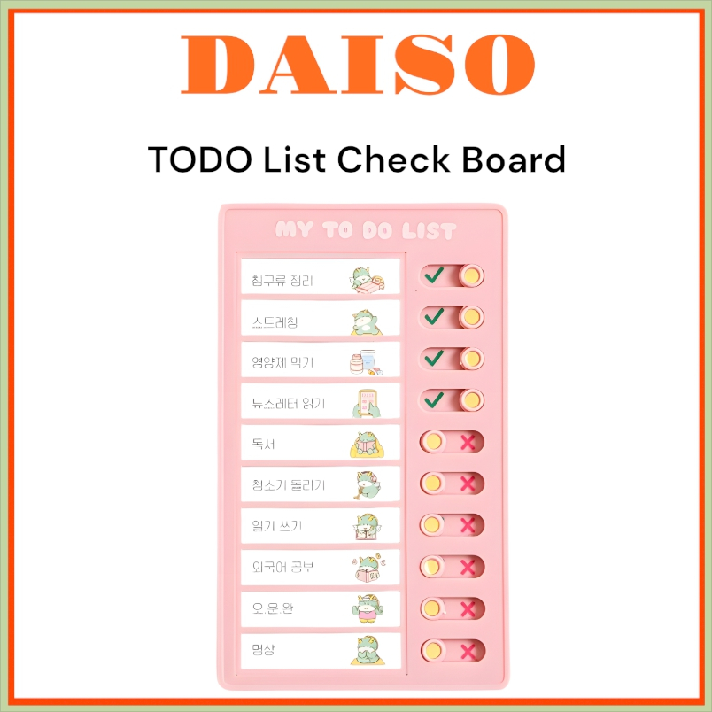 [DAISO] Todo List Check Board 1047306
