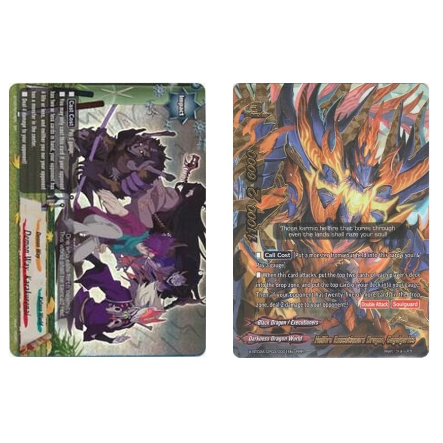 English Buddyfight Demon Way, Karakurenai BT02/0019EN RR/Hellfire Executioner Dragon, Gagalgarios X-