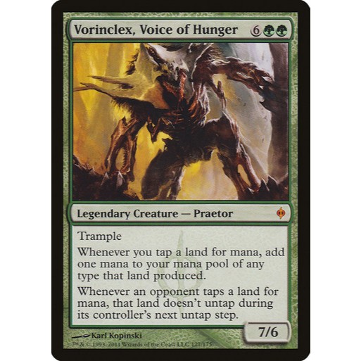 การ์ด EDH PlayTest - Vorinclex, Voice of Hunger (สีเขียว)