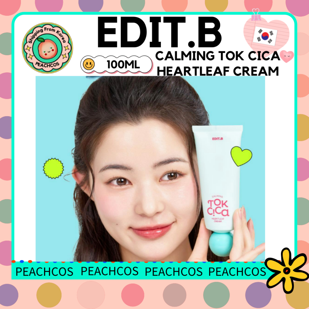❤️[EDIT.B]CALMING Tok CICA HEARTLEAF CREAM 100ML