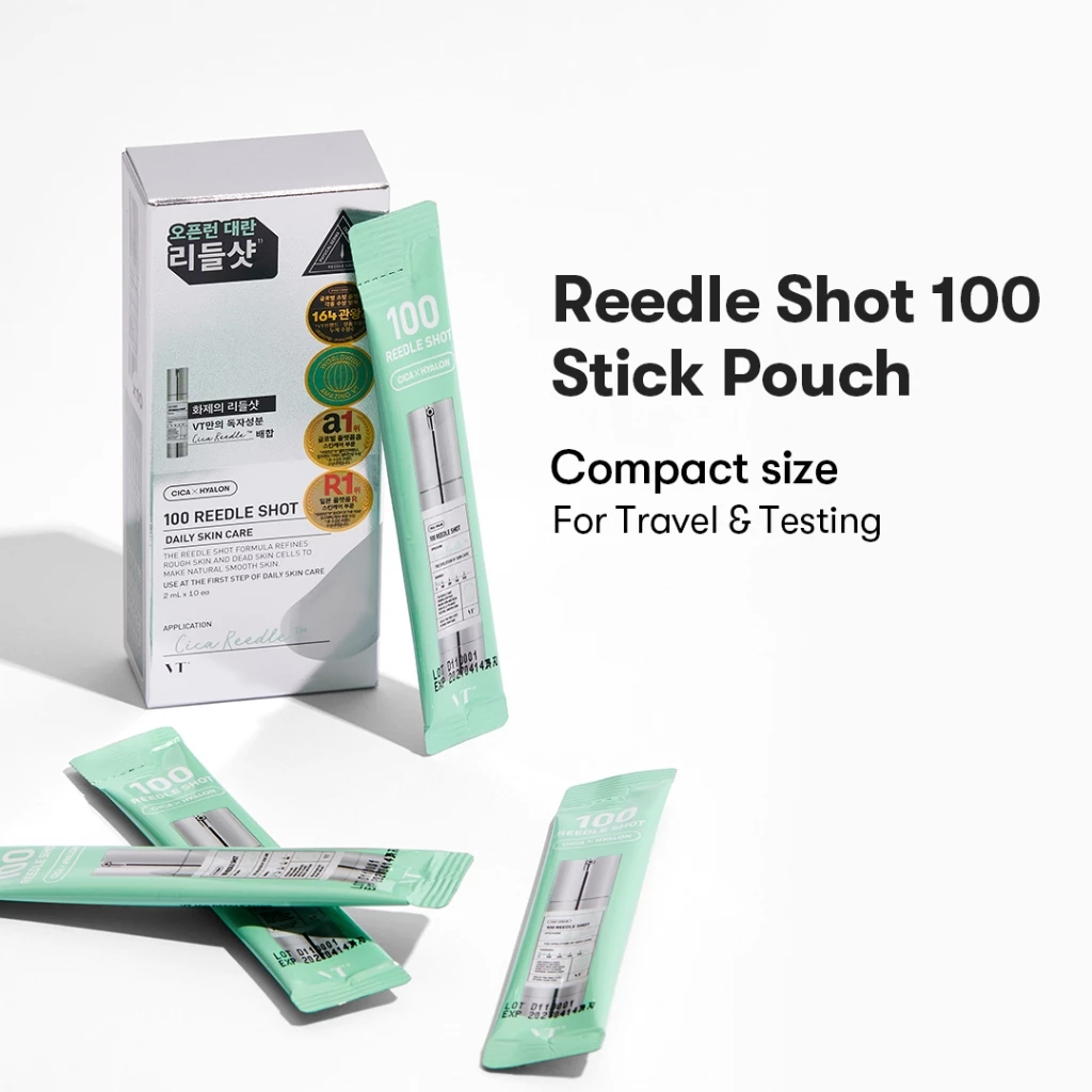 [VT] Reedle Shot Stick Pouch 10EA for Travel & Trial (ต้นฉบับ, คอลลาเจน, เรตินอล, CICA, วิตามิน) [Official Flagship] thumbnail 3