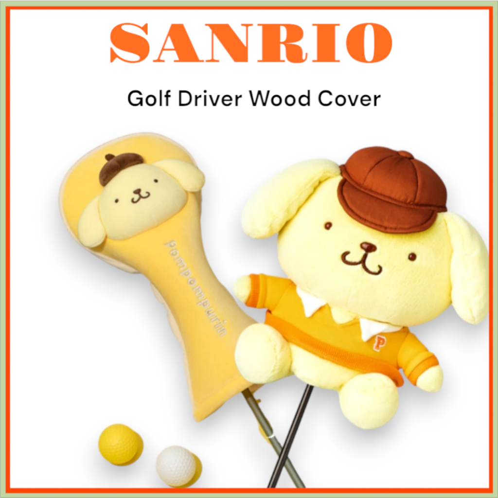 [SANRIO] Sanrio Golf Driver Wood Cover Pompompurin edition Sanrio Korea Simple/Plush