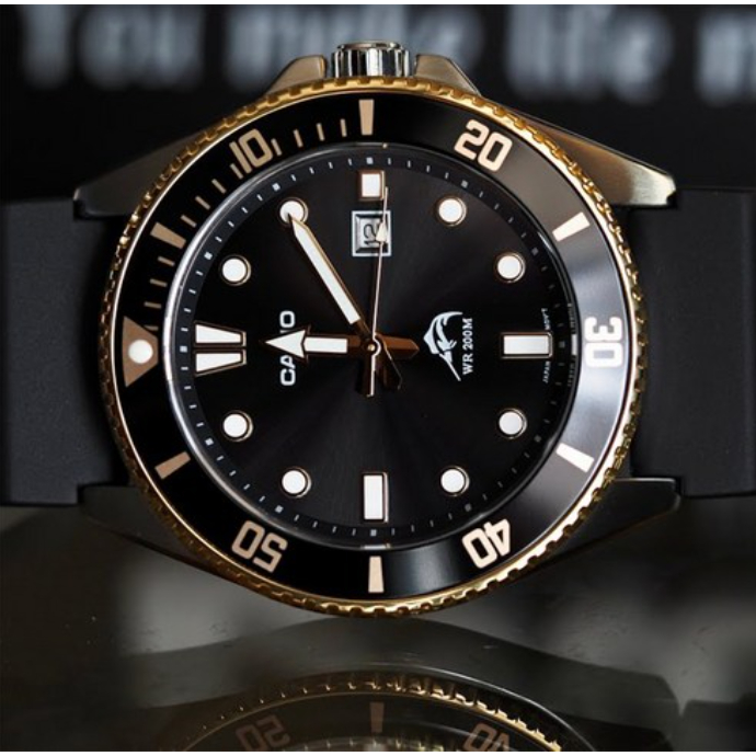 Casio MDV-106G-1A นาฬิกานักดําน้ํา Goldfish MDV106 นาฬิกาแฟชั่น