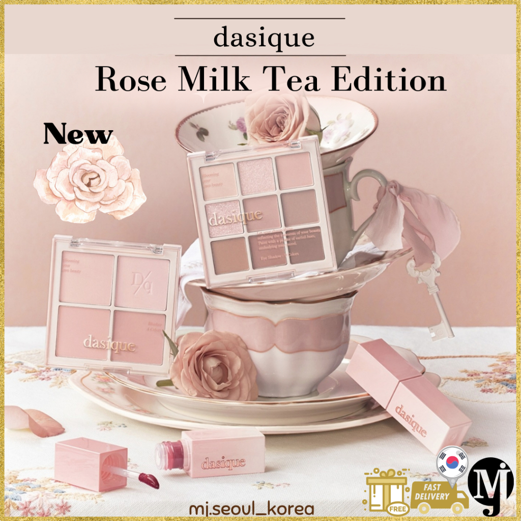 Dasique Rose Milk Tea Shadow Palette ผสมผสานอารมณ์ Cheek Juicy Dewy Tint