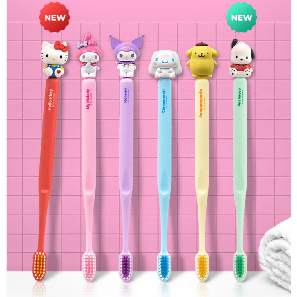 [ATEX ] Made in Korea Sanrio Figure แปรงสีฟัน Oral Care Kids 6Years - แปรงสีฟันสําหรับผู ้ ใหญ ่ / คุโรมิ / แปรงสีฟันซินนามอนโรล