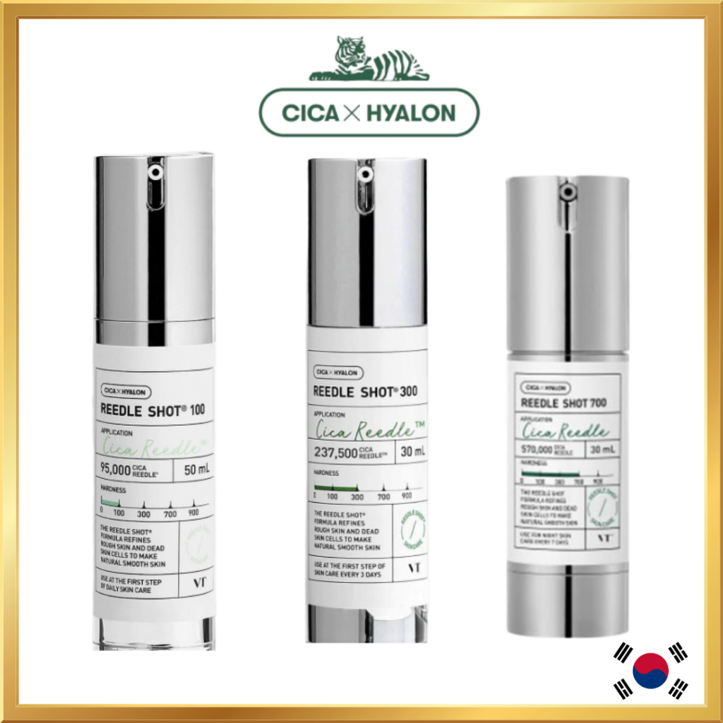 [VT] REEDLE SHOT 100 / 300 / 700 Silica Microneedleing Skin Booster Serum | Spot Treatment Needle Sh