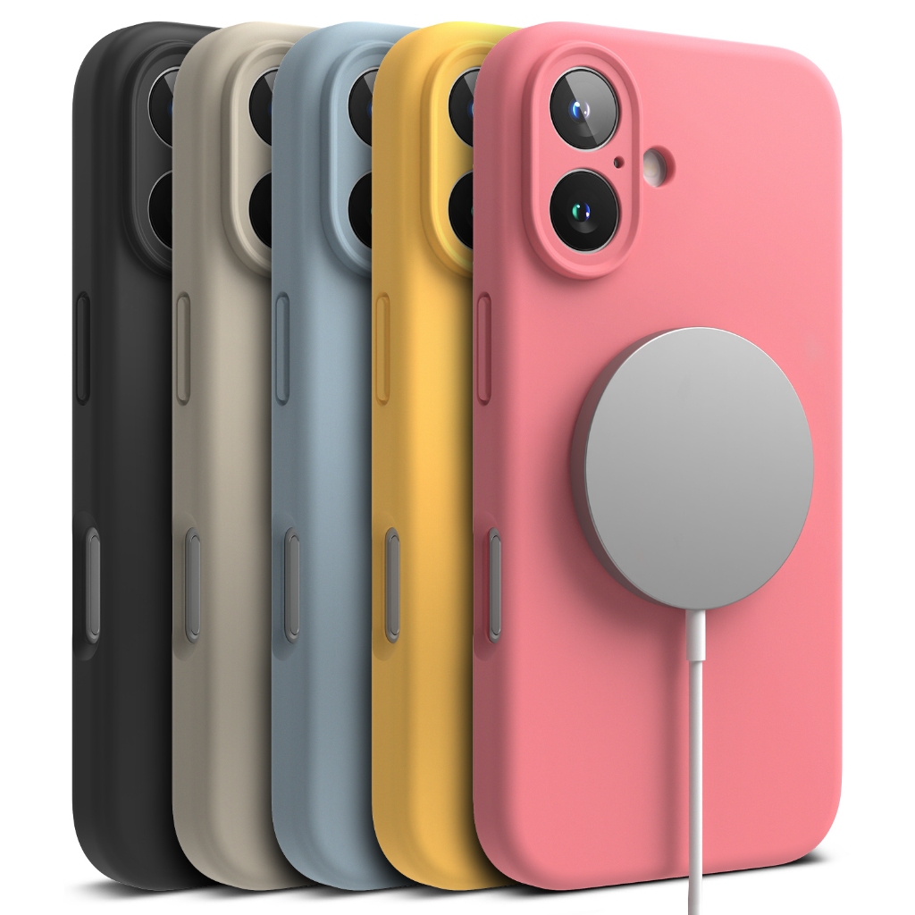 Ringke Silicone Magnetic สําหรับ iPhone 16 Plus 16 เคสซิลิโคนอ่อนนุ่มน้ําหนักเบา
