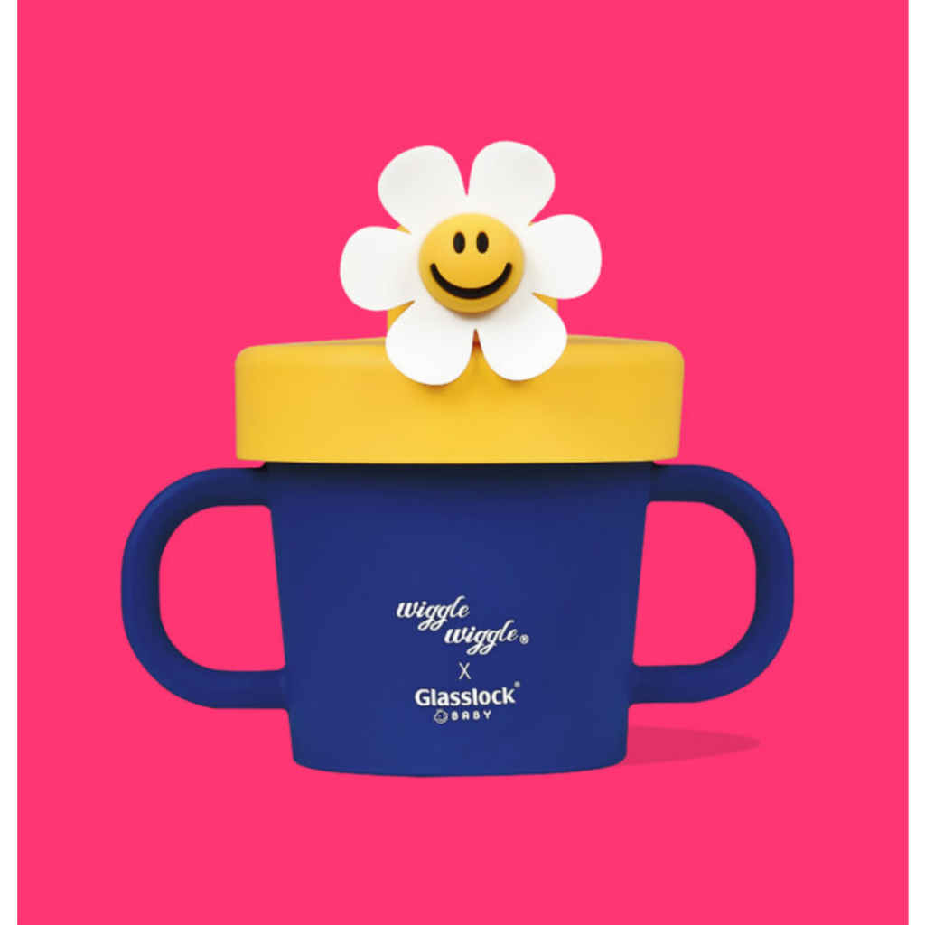 [Glasslocl X Wiggle Wiggle] BABY SILICONE SPOUT CUP - สีเหลือง