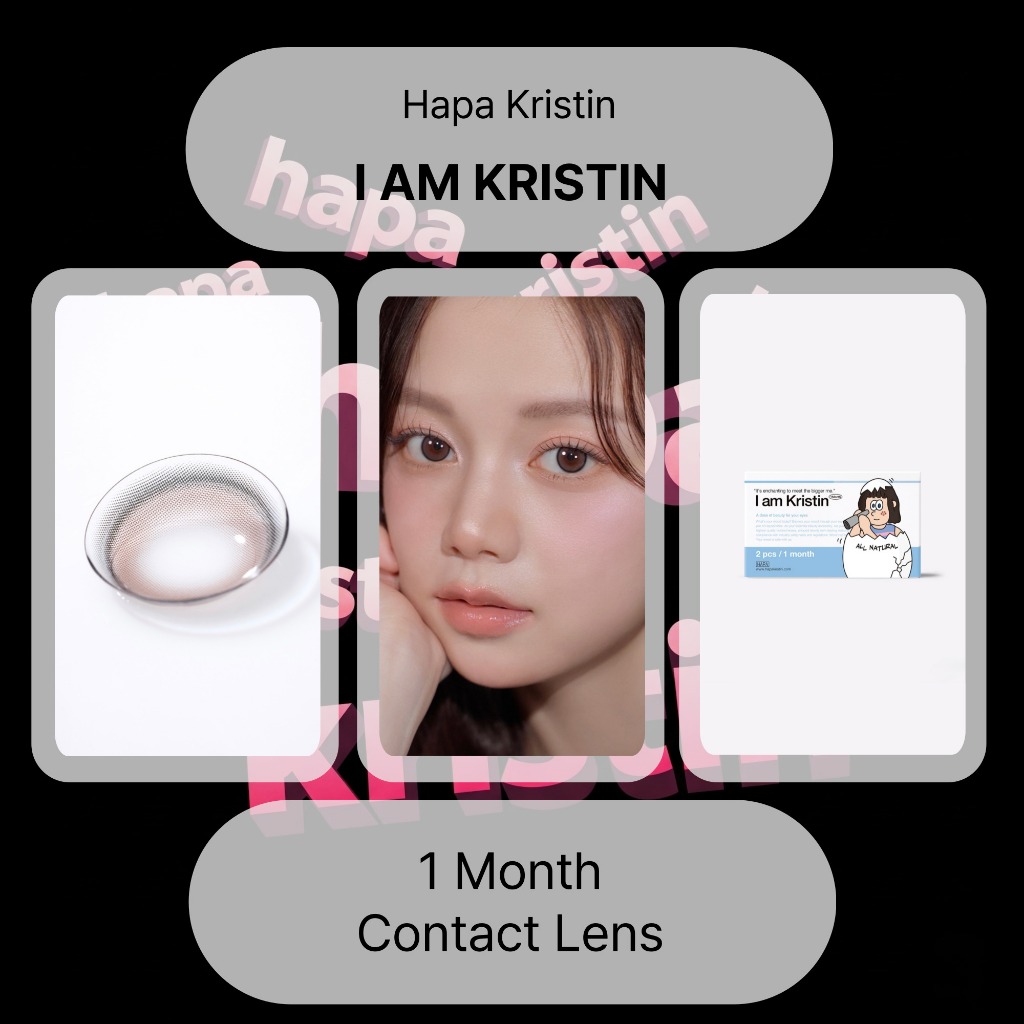 [ฮาปา คริสติน] คอนแทคเลนส์ 1 เดือน < I AM KRISTIN > (สีช็อคโกแลต)(13.5mm)(2P)