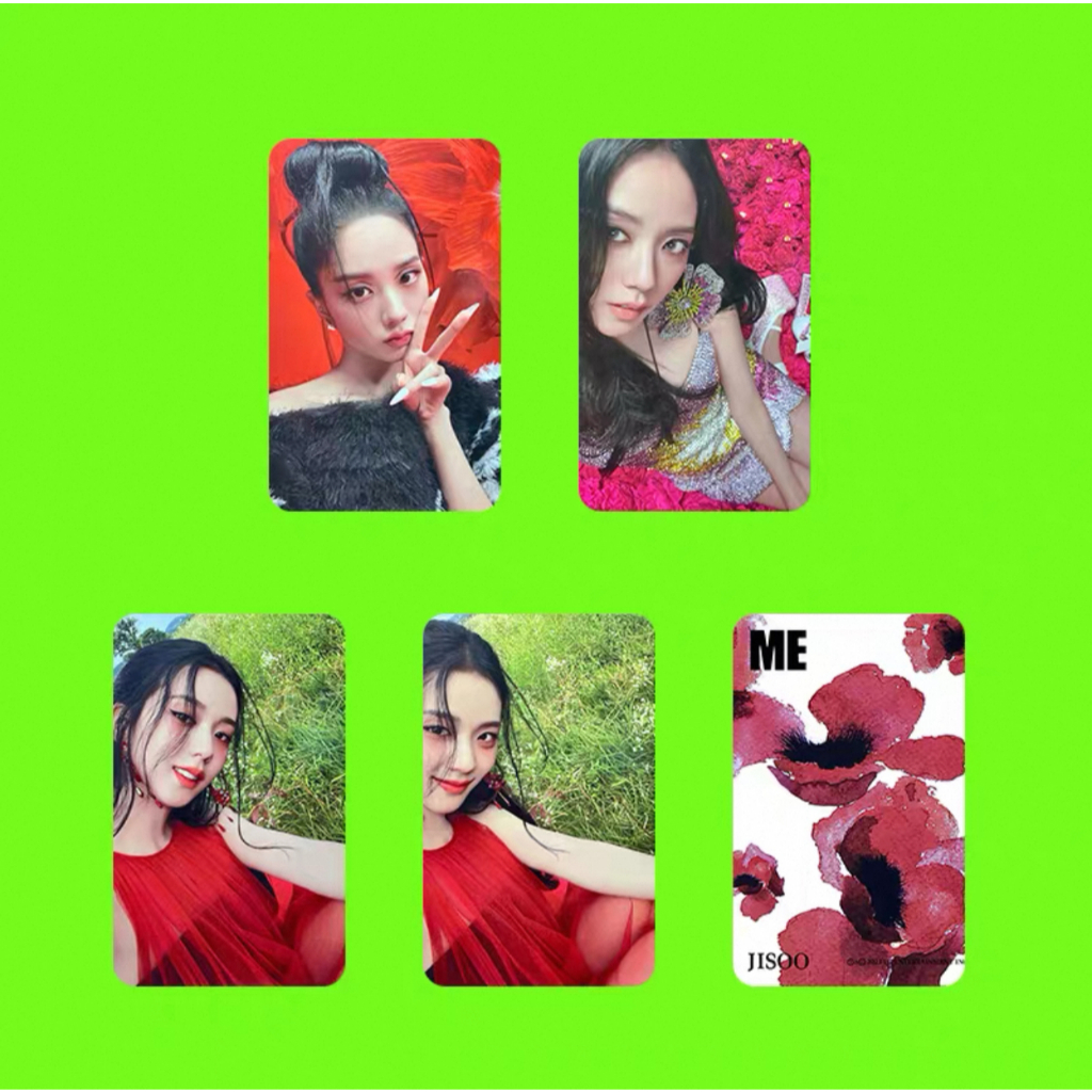 BLACKPINK Jisoo ME Solo อัลบั้ม Amor Taju Photocard Set 4 ชิ้น | JISOO Kim Jisoo อย่างเป็นทางการ Kpo