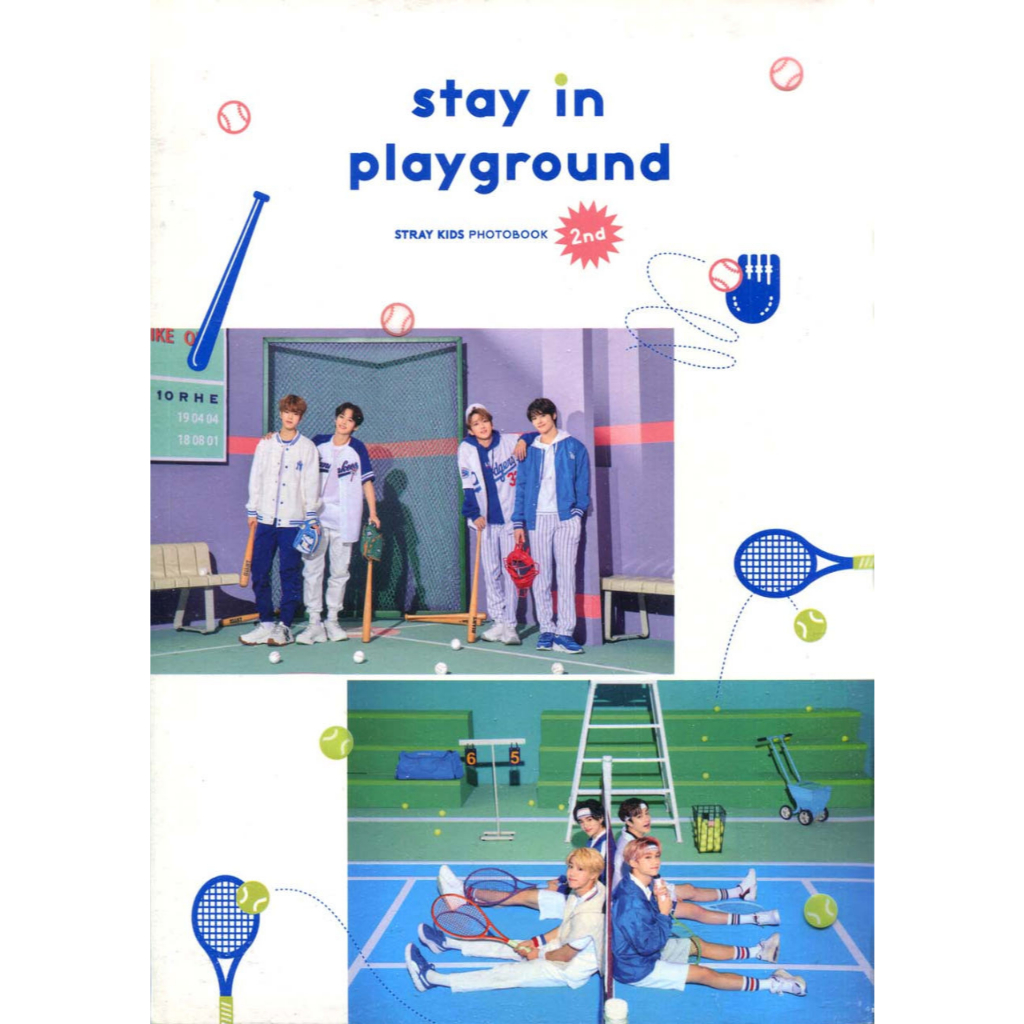 Stray Kids - โฟโต้บุ๊คที่ 2: Stay in Playground (ดีวีดี + โฟโต้บุ๊ค) [ปิดผนึก]