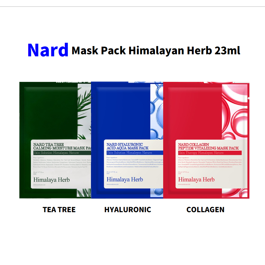 Nard Mask Pack Himalayan Herb 23ml / #NARD #FacialMask #TeaTree #Hyaluronic #Collagen #KBeauty #Shee