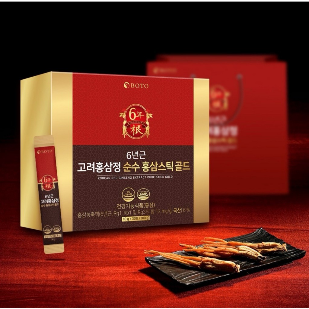 BOTO สารสกัดโสมแดงเกาหลี 6 ปี Pure Stick Gold (10g x 30 แท่ง)
