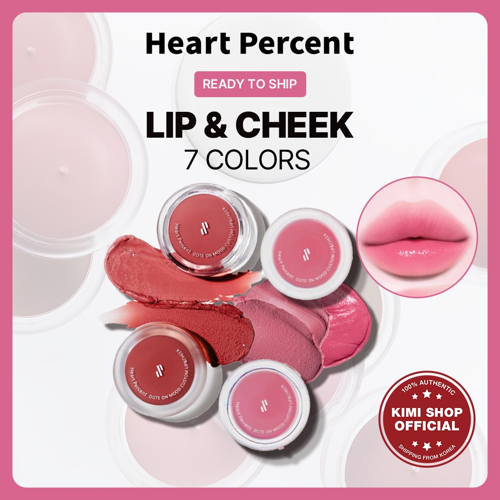 [HEART PERCENT] Lip & Cheek Dot On Mood Custom 9.4g (7 แบบ) ใบหน้าเบลอ