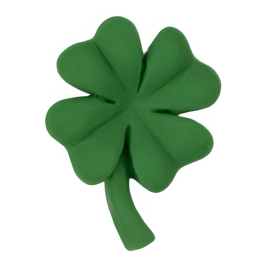 B-04 Four Leaf Clover สีเขียวเข้ม (2.2 X 2.7 Cm) WiLLBee CLIPPON Soft Charms อะไหล่แต่งรองเท้า