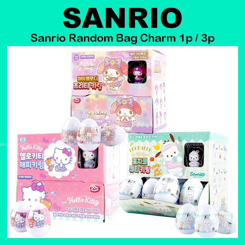 [SANRIO] เครื่องรางสุ่ม 1p / 3p (มายเมโลดี้ / คิตตี้ / โปชาโค)