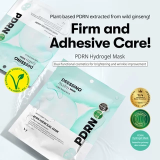 [VT] PDRN Hydrogel Mask 1 ชิ้น PDRN จากพืช การปรับปรุงริ้วรอย ดูแลกระจ่างใส [Official Flagship]