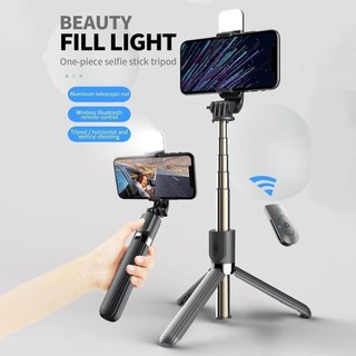 360° Rotate 3 in 1 Bluetooth Selfie Stick Monopod Tripod Remote Control Detachable Shutter Extendable Handheld Holder