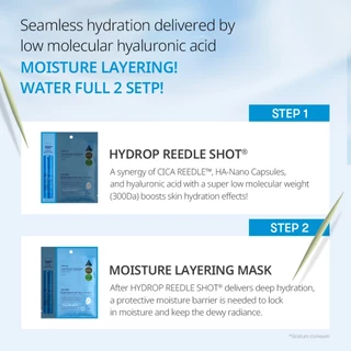 [VT] Hydrop Reedle Shot 2Step Mask(100, 300, 700) Watery Mask pack ให้ความชุ่มชื้น [เรือธงอย่างเป็นทางการ]