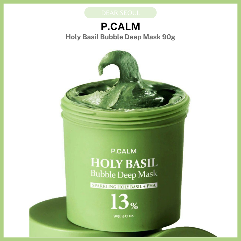 P.CALM Holy Basil Bubble Deep Mask 90g