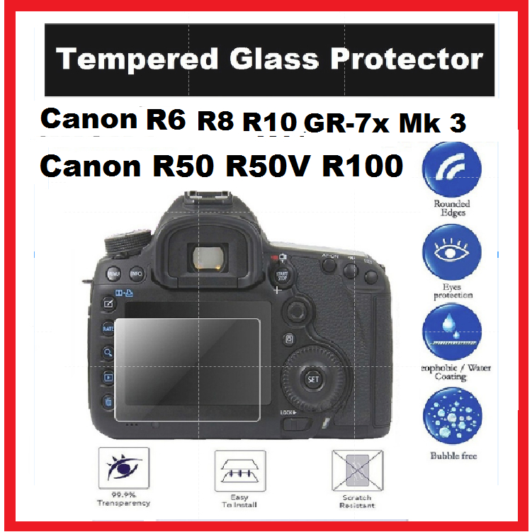 Canon EOS R8 R10 R50 R50V R100 กระจกนิรภัยป้องกันหน้าจอ By Divipower