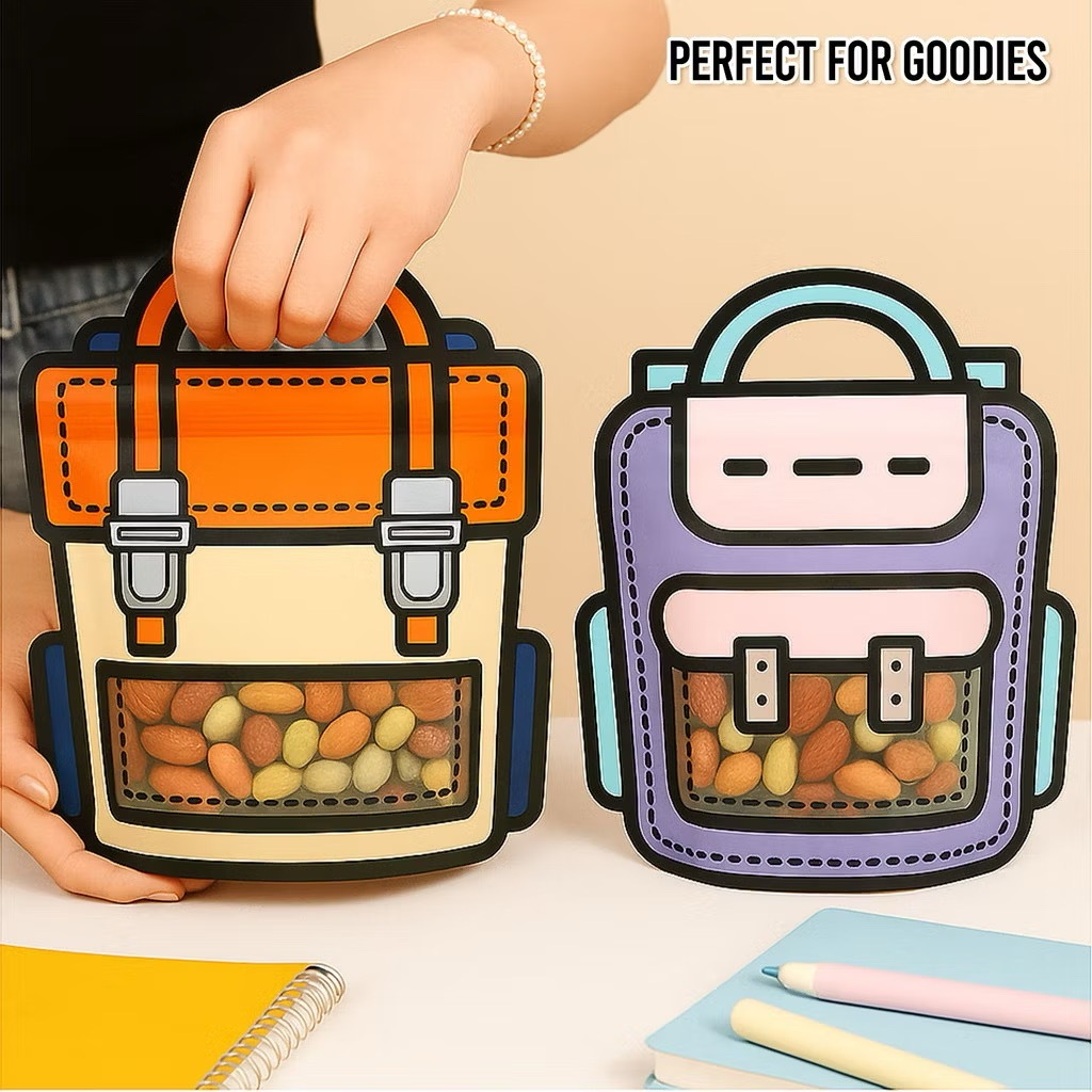 กระเป๋า Goodie Party สําหรับเด็ก & Ziplock Candy Pouch วันเกิด, คริสต์มาส & วันเด็กบรรจุภัณฑ์ Candy&