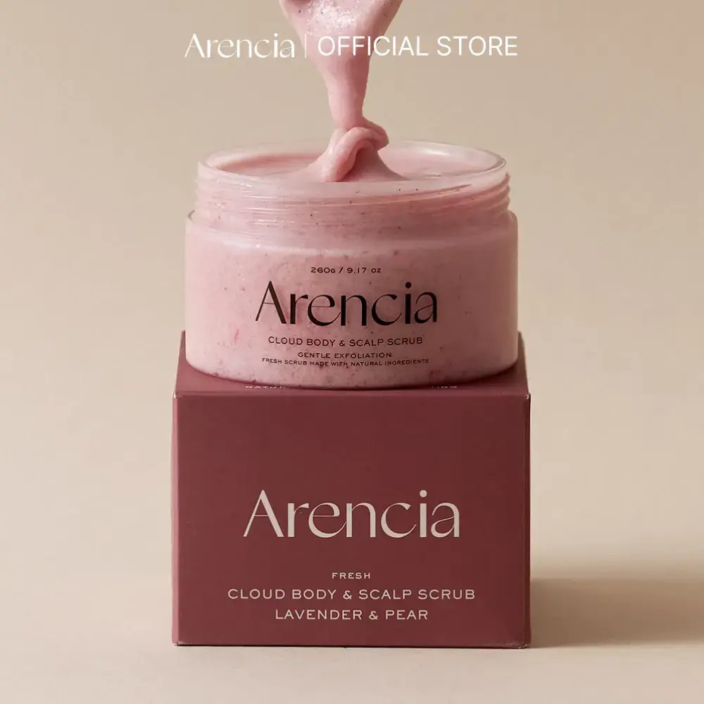 [Arencia] สครับเมฆสด (ลาเวนเดอร์และลูกแพร์) 260g