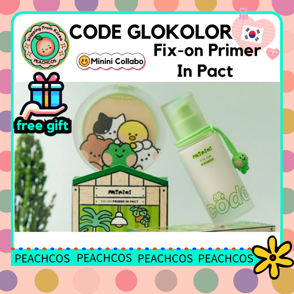 ❤️[CODE Gloklor] Fix-on Primer 30ml / Fix-on Primer In Pact 11g ❤️มินินี Collaboration