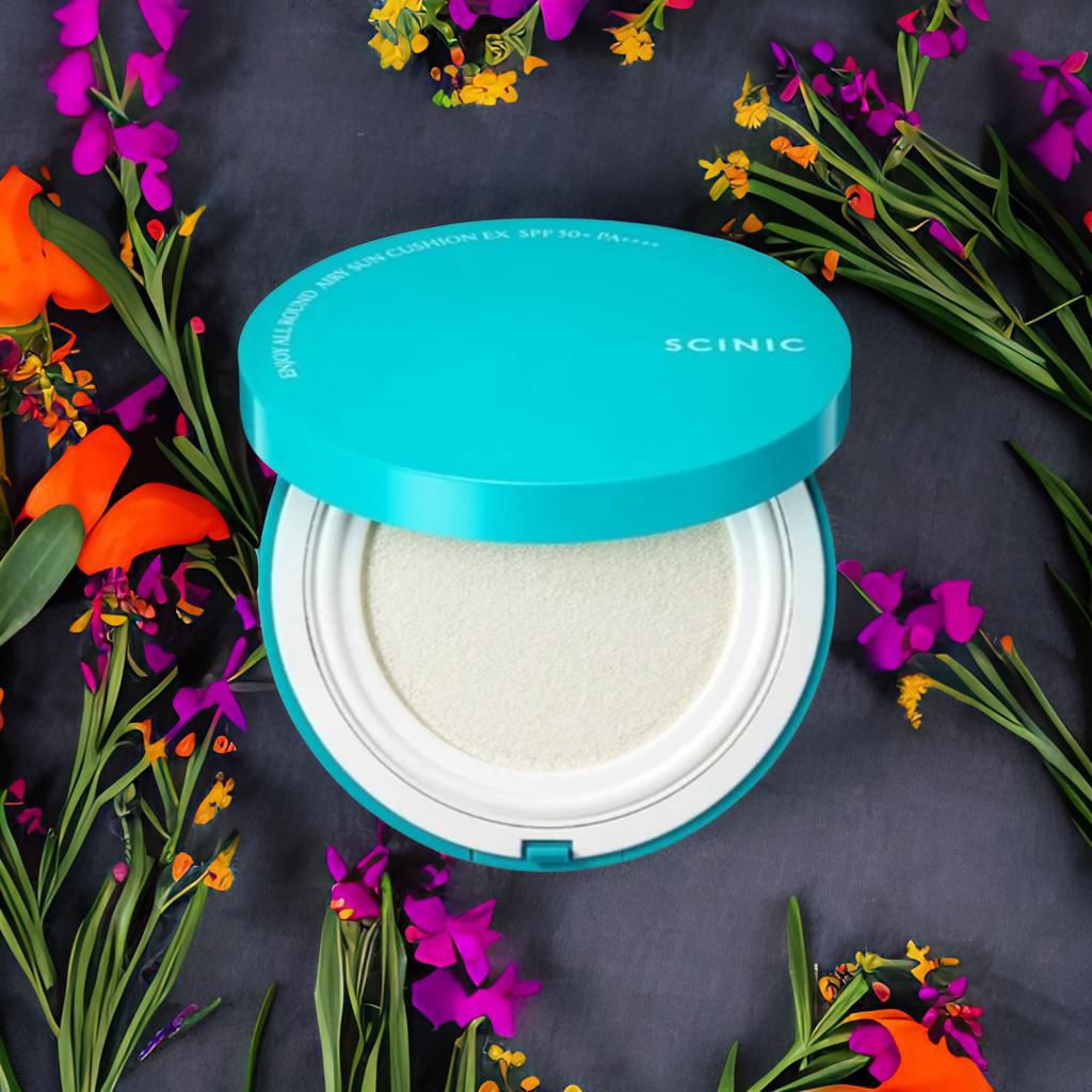 Scinic ครีมกันแดด Physical Enjoy All Round Airy Sun Cushion EX SPF50+ PA++++ 25g