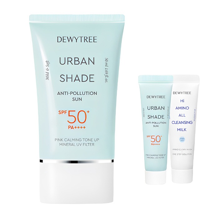 Dewytree Urban Shade AntiPollution Sunscreen 50ml + 10ml + 10ml K Beauty Skincare Face