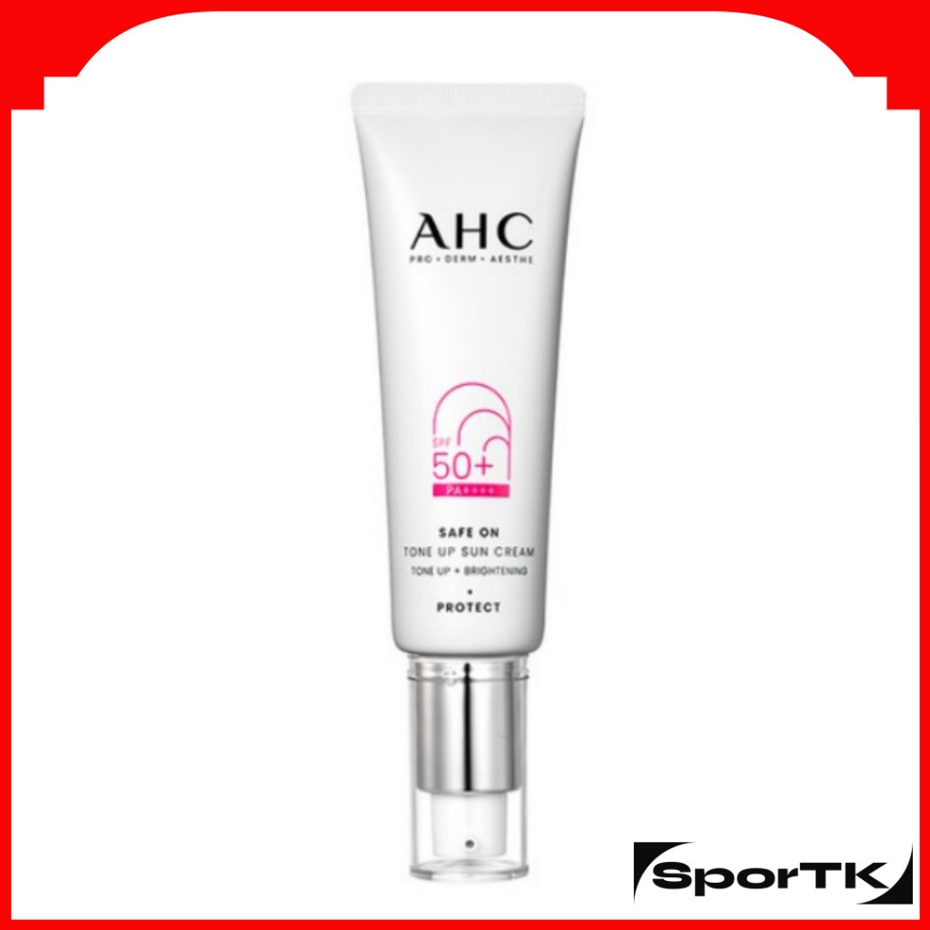 Ahc Safe On Tone Up Sun Cream ครีมกันแดด SPF50+ PA++++ 50 มล. กันแดด ดูแลผิวด้วยแสง UV