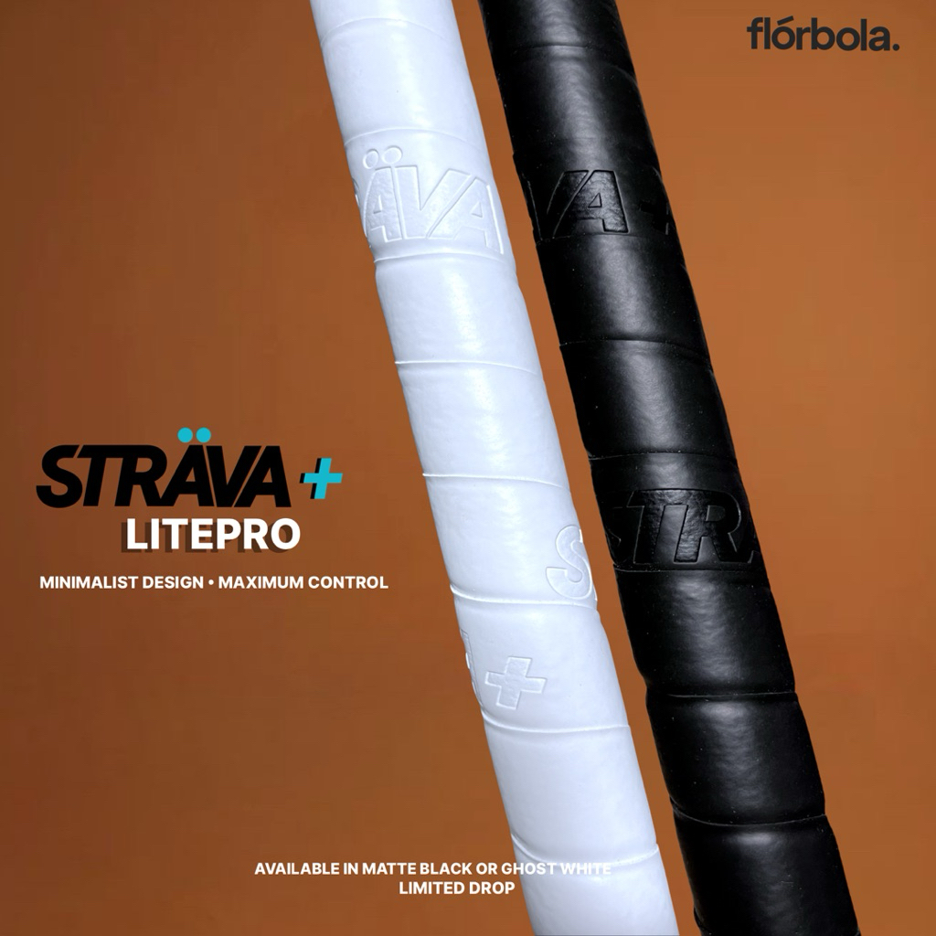 ปลอกแฮนด์ Floorball STRAVA+ Litepro Grip BLACK/WHITE