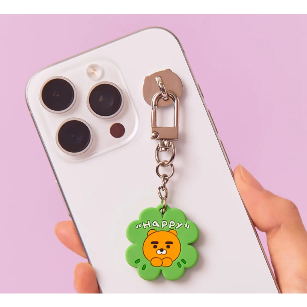 [Kakao Friends] พวงกุญแจเสน่ห์สมาร์ทโฟนกระจกขนาดเล็ก_Ryan